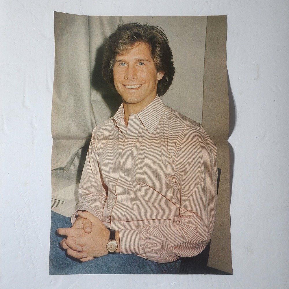 Parker Stevenson color centerfold & B&W pinup vintage clipping 10.5x16